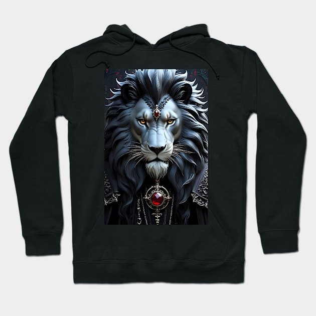 Magical Gothic Lion Hoodie by Spaceboyishere